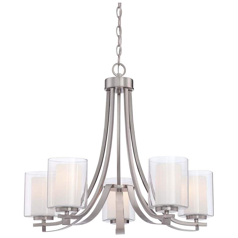Image 2 Minka-Lavery Parsons Studio 5-Light Brushed Nickel Chandelier