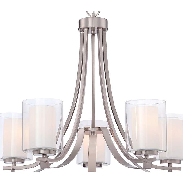 Image 3 Minka-Lavery Parsons Studio 5-Light Brushed Nickel Chandelier more views