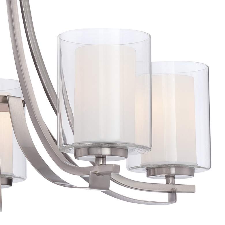 Image 5 Minka-Lavery Parsons Studio 5-Light Brushed Nickel Chandelier more views