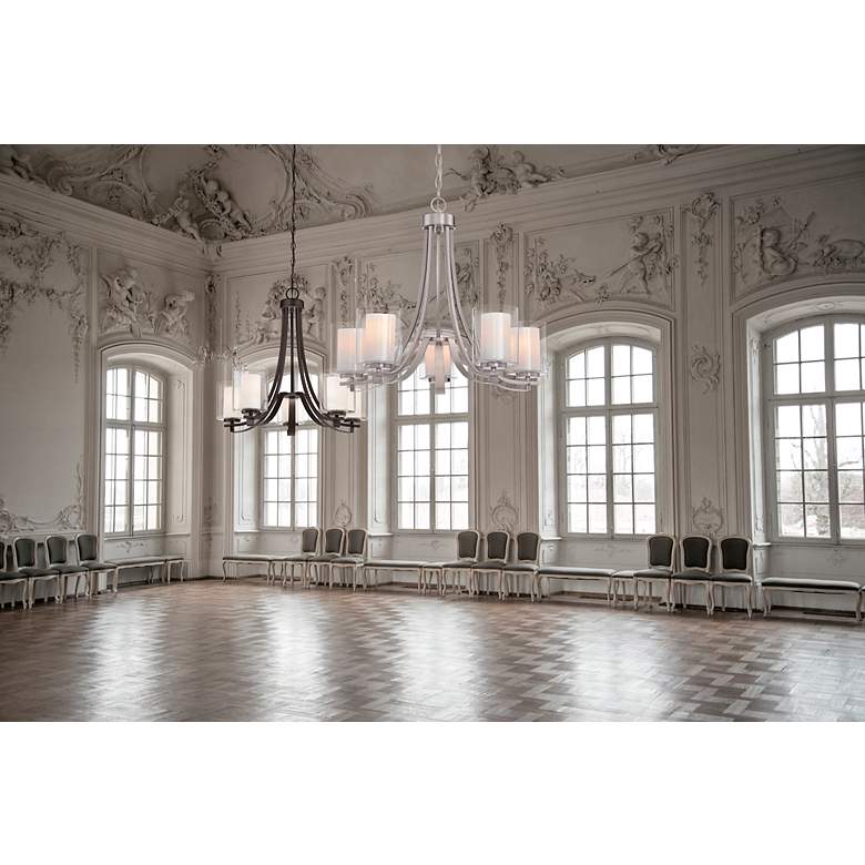 Image 7 Minka-Lavery Parsons Studio 5-Light Brushed Nickel Chandelier more views