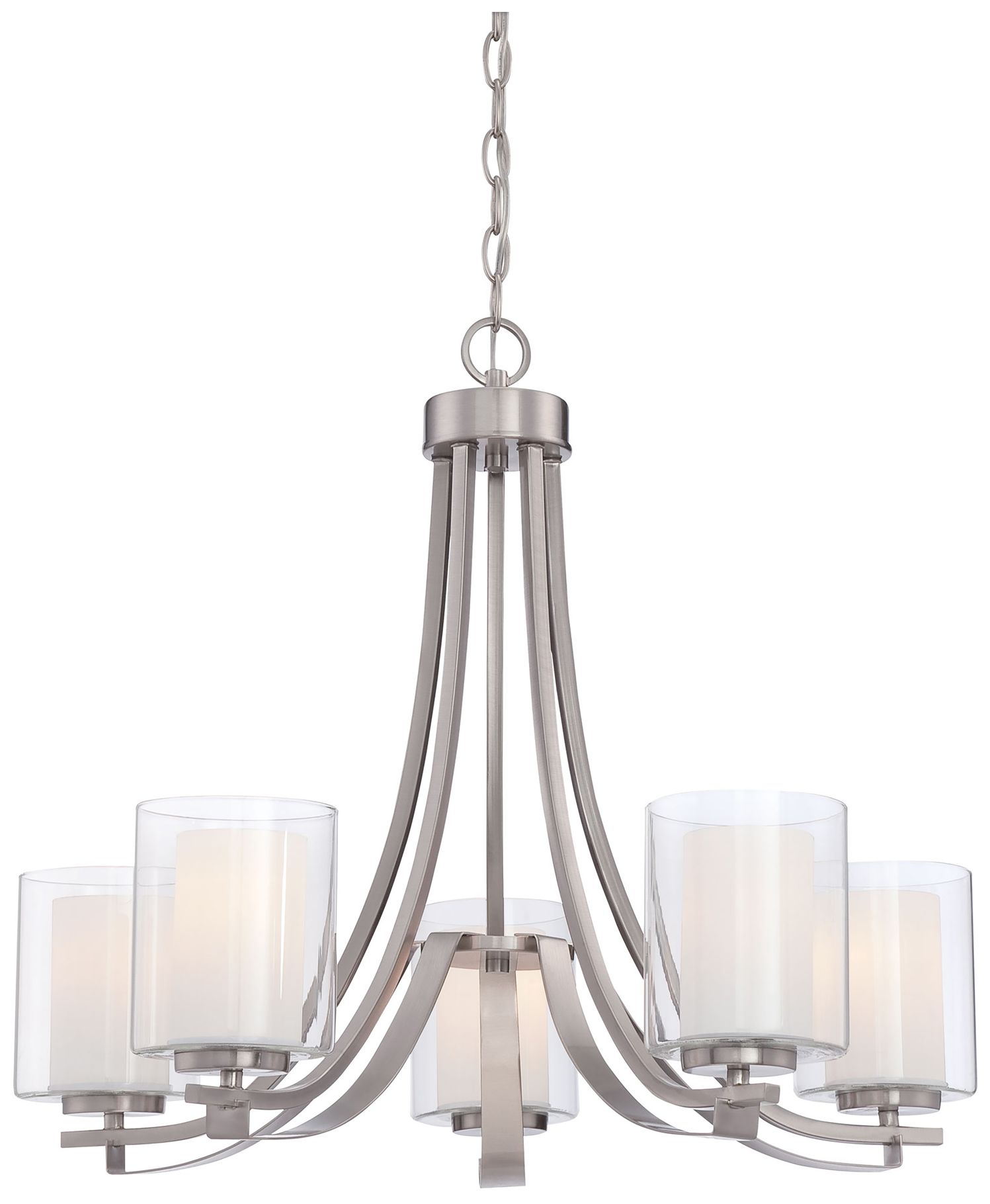 Minka-Lavery  Parsons Studio 5-Light Brushed Nickel Chandelier