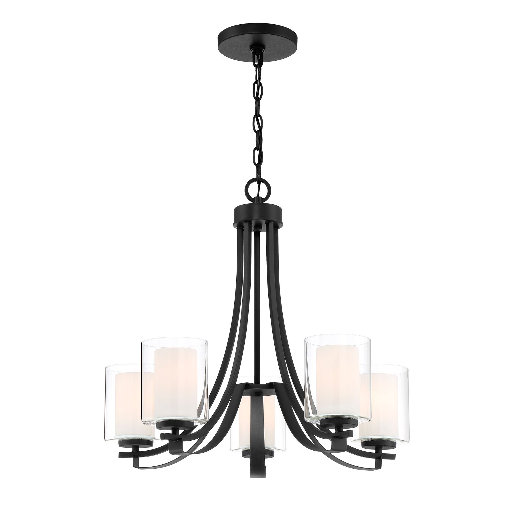 Image 6 Minka-Lavery Parsons Studio 5-Light Sand Coal Chandelier more views