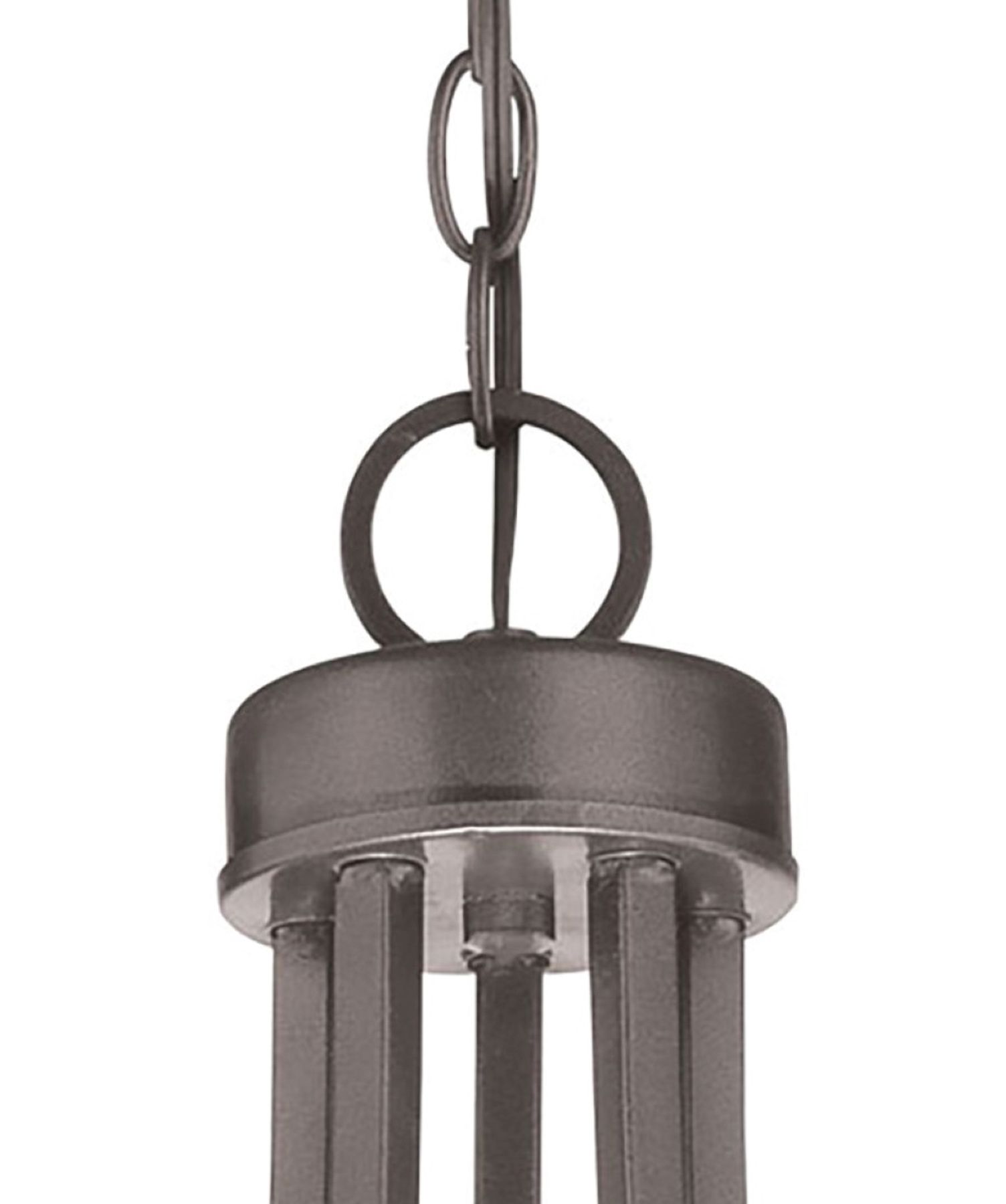 Image 5 Minka-Lavery Parsons Studio 5-Light Smoked Iron Chandelier with Shades more views