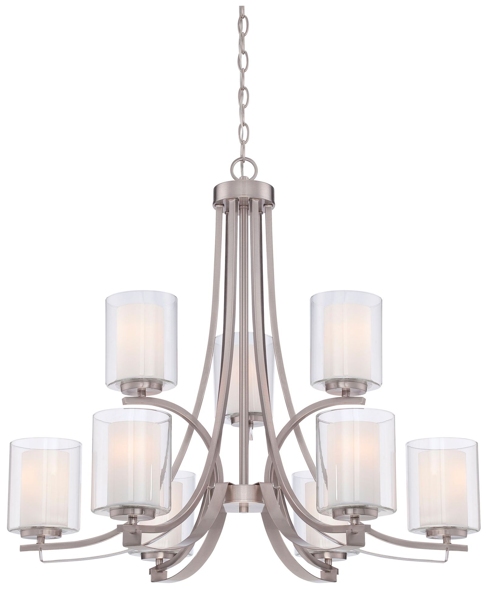 Image 2 Minka-Lavery Parsons Studio 9-Light Brushed Nickel Chandelier