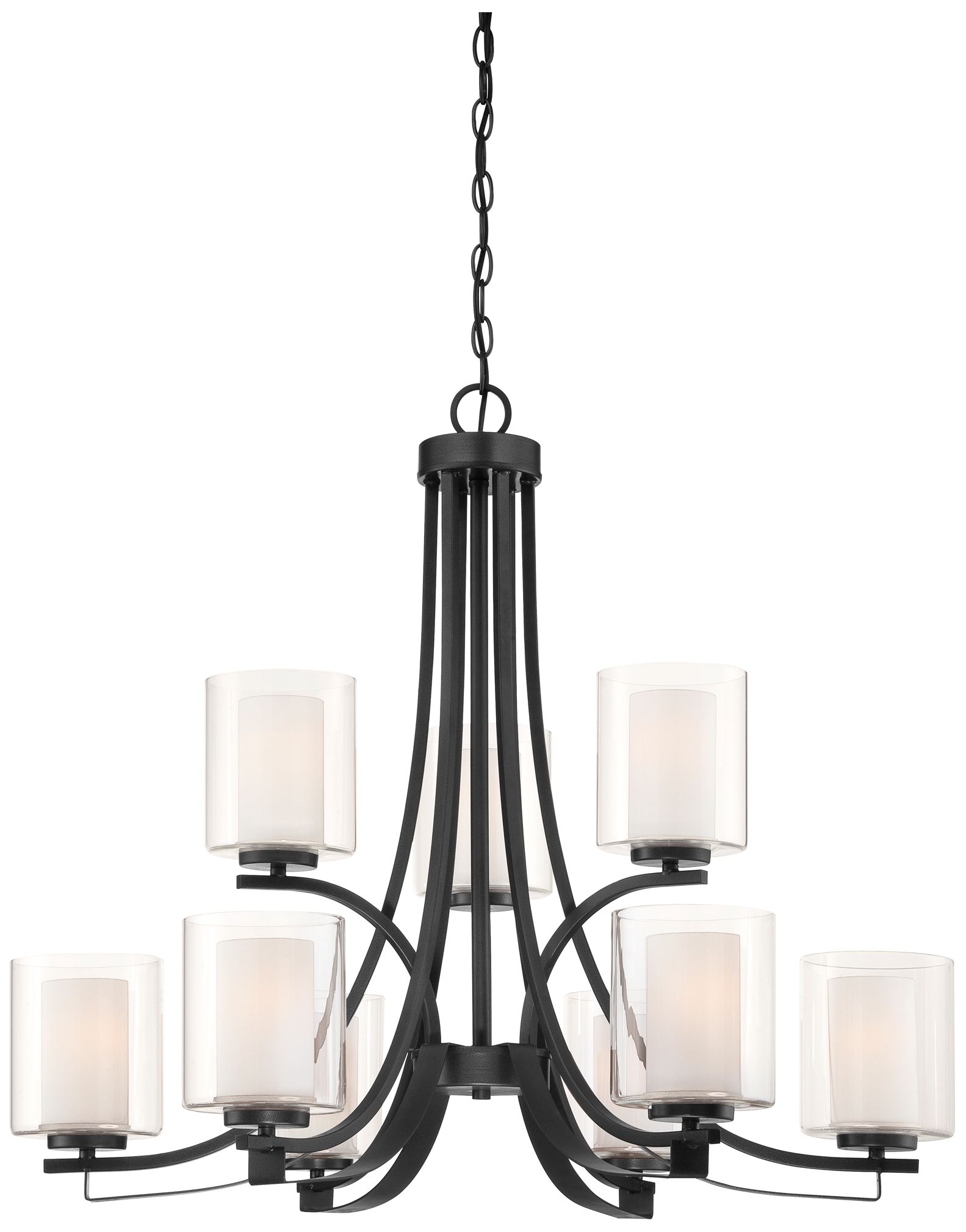 Image 2 Minka-Lavery Parsons Studio 9-Light Sand Coal Chandelier