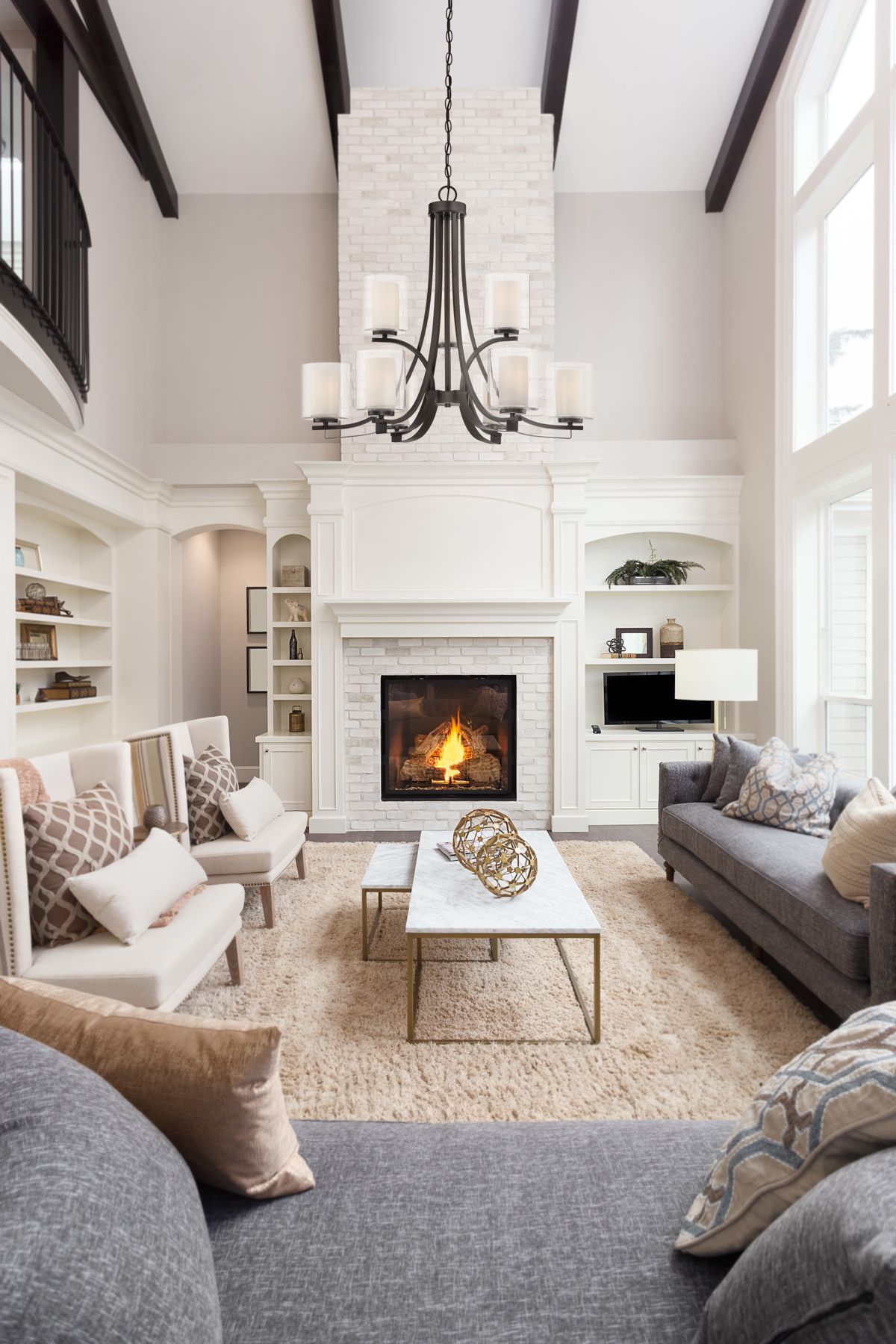 Image 3 Minka-Lavery Parsons Studio 9-Light Smoked Iron Chandelier with Shades more views