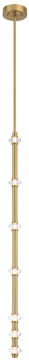 Minka Lavery Pearl LED 2.5-in Legacy Brass Mini Pendant with Glass Shade
