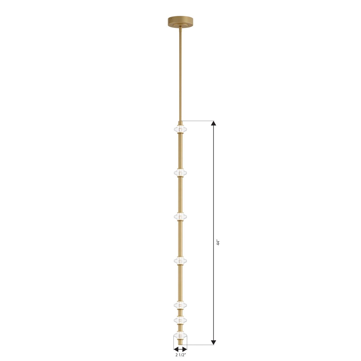 Minka Lavery Pearl LED 2.5-in Legacy Brass Mini Pendant with Glass Shade