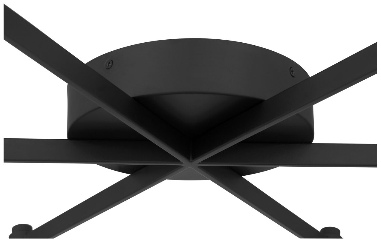 Image 6 Minka Lavery Pearl LED 28-in Dark Matte Black Flush Mount with Glass Shade more views