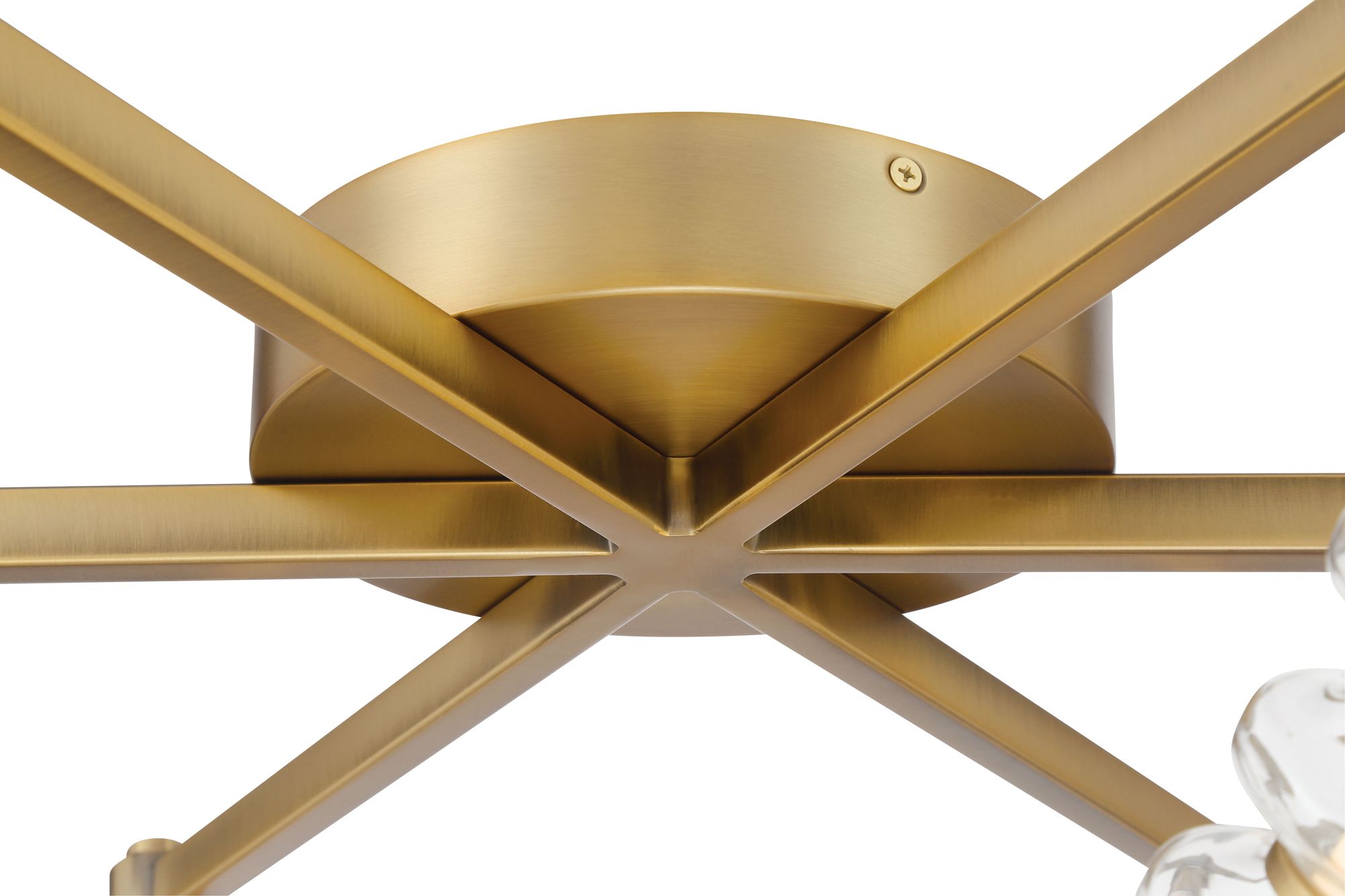 Minka-Lavery Pearl LED 28-in Legacy Brass Flush Mount with Glass Shade