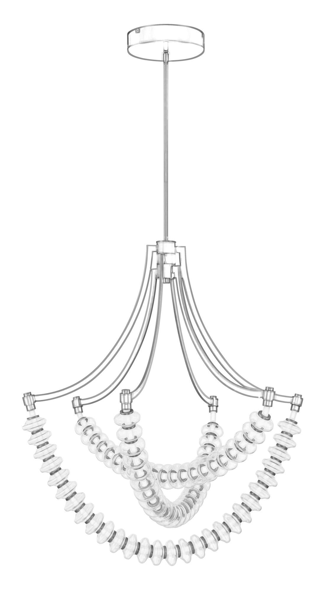 Image 6 Minka-Lavery Pearl LED 29.25-in Legacy Brass Chandelier with Glass Shade more views