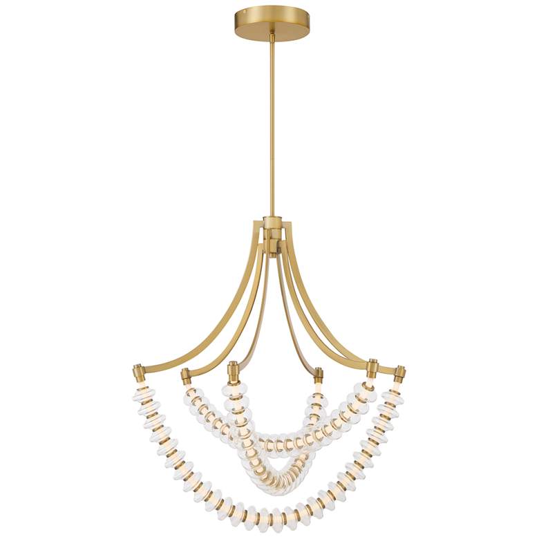 Image 2 Minka-Lavery Pearl LED 29.25-in Legacy Brass Indoor Chandelier more views