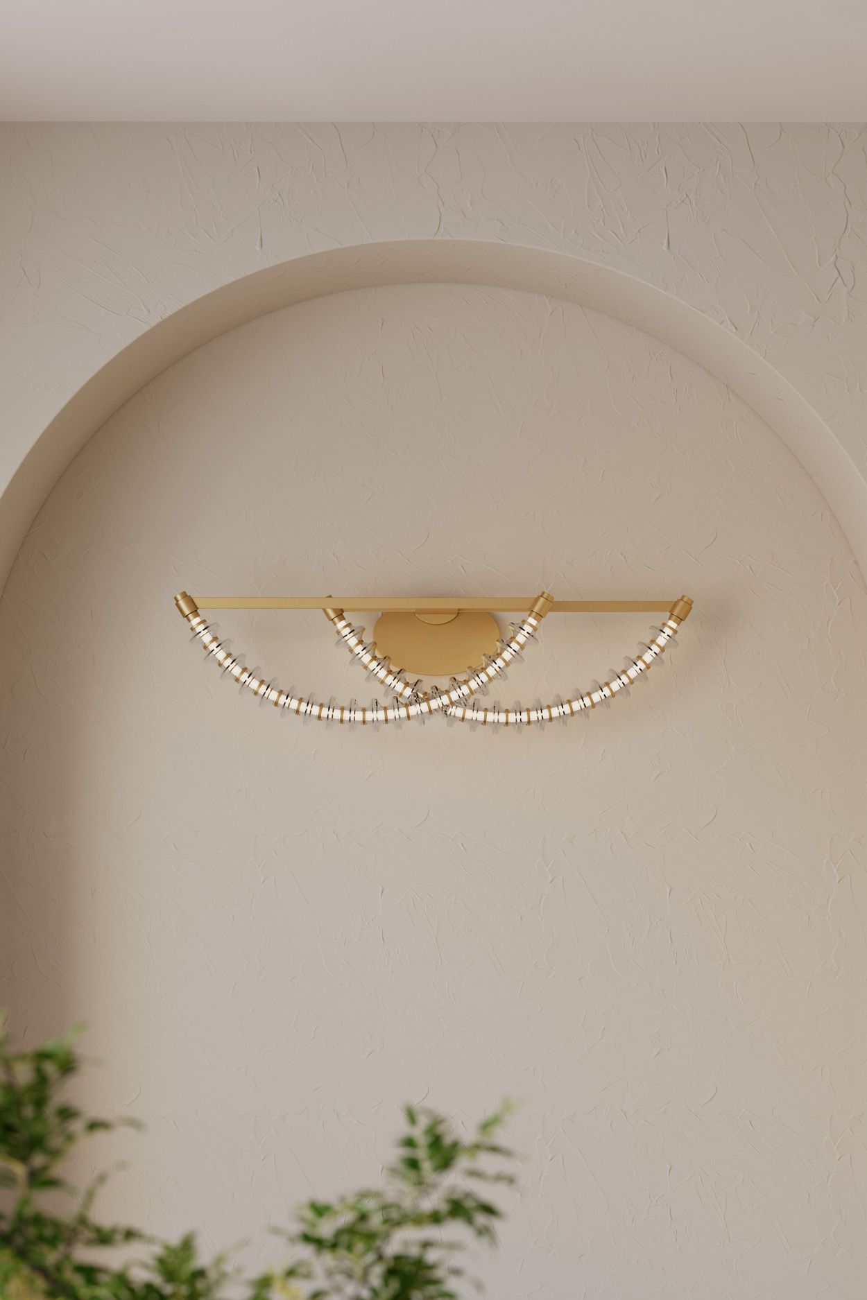Minka Lavery Pearl LED 36-in Legacy Brass Vanity Light with Glass Shade