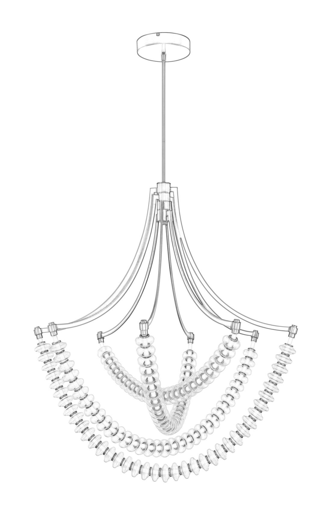 Image 6 Minka-Lavery Pearl LED 39.25-in Legacy Brass Chandelier with Glass Shade more views