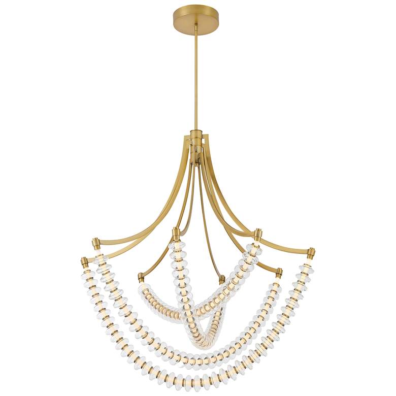 Image 1 Minka-Lavery Pearl LED 39.25-in Legacy Brass Indoor Chandelier