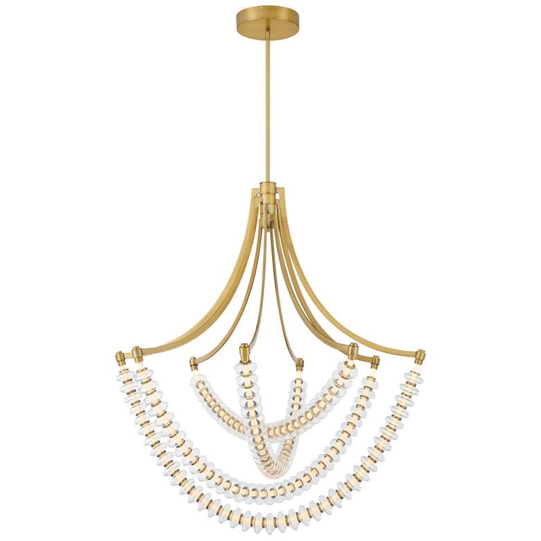 Image 2 Minka-Lavery Pearl LED 39.25-in Legacy Brass Indoor Chandelier more views