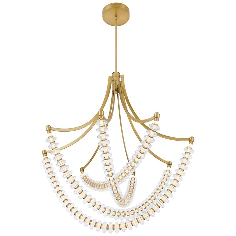 Image 5 Minka-Lavery Pearl LED 39.25-in Legacy Brass Indoor Chandelier more views