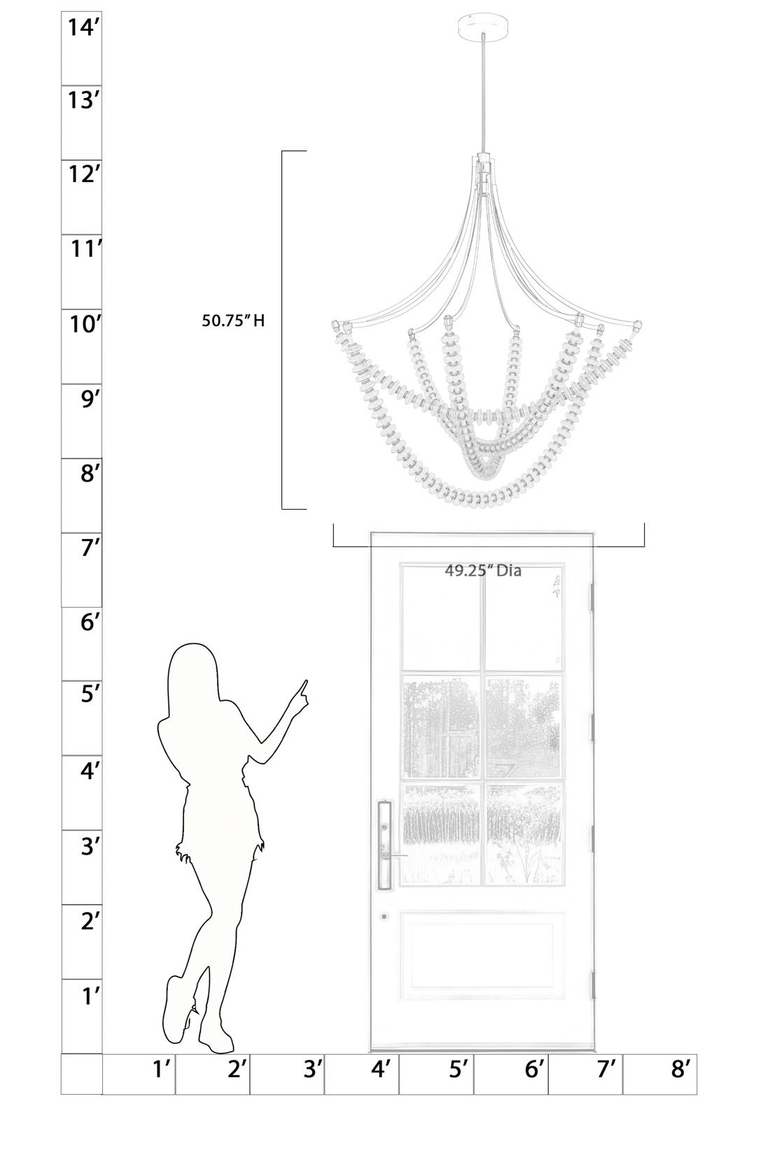 Image 5 Minka-Lavery Pearl LED 49.25-in Legacy Brass Chandelier with Glass Shade more views