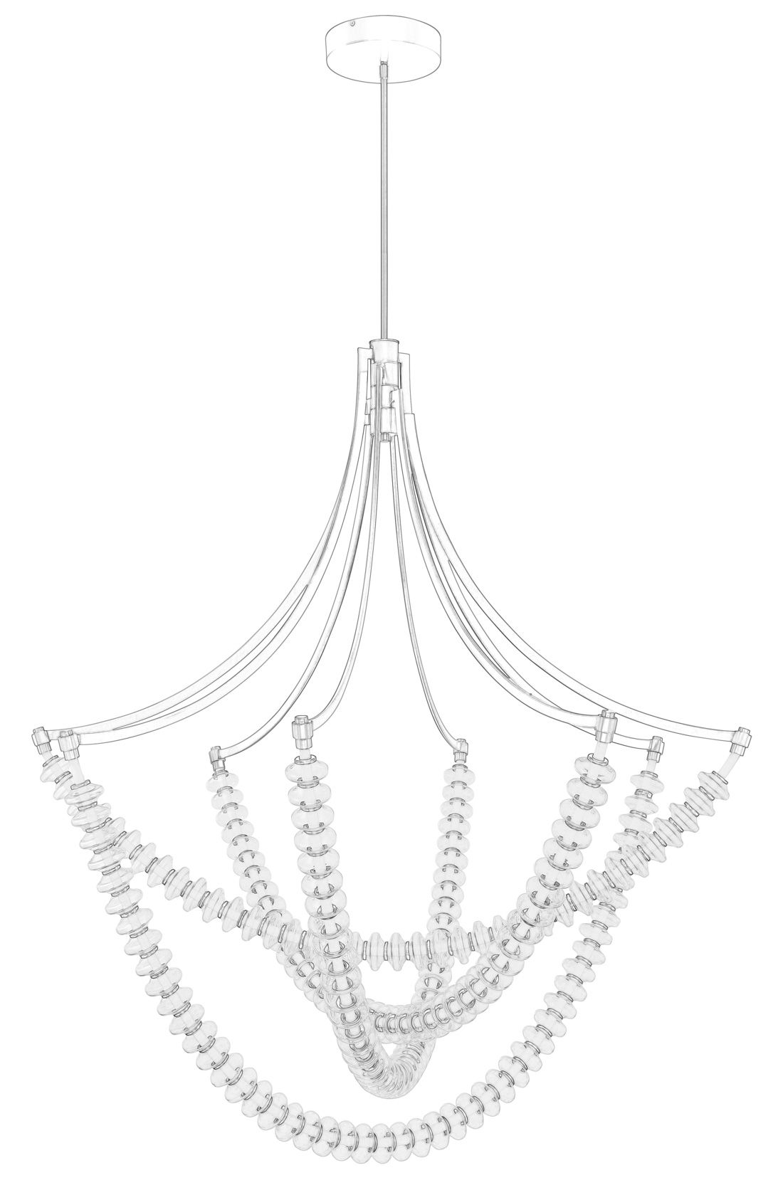 Image 6 Minka-Lavery Pearl LED 49.25-in Legacy Brass Chandelier with Glass Shade more views