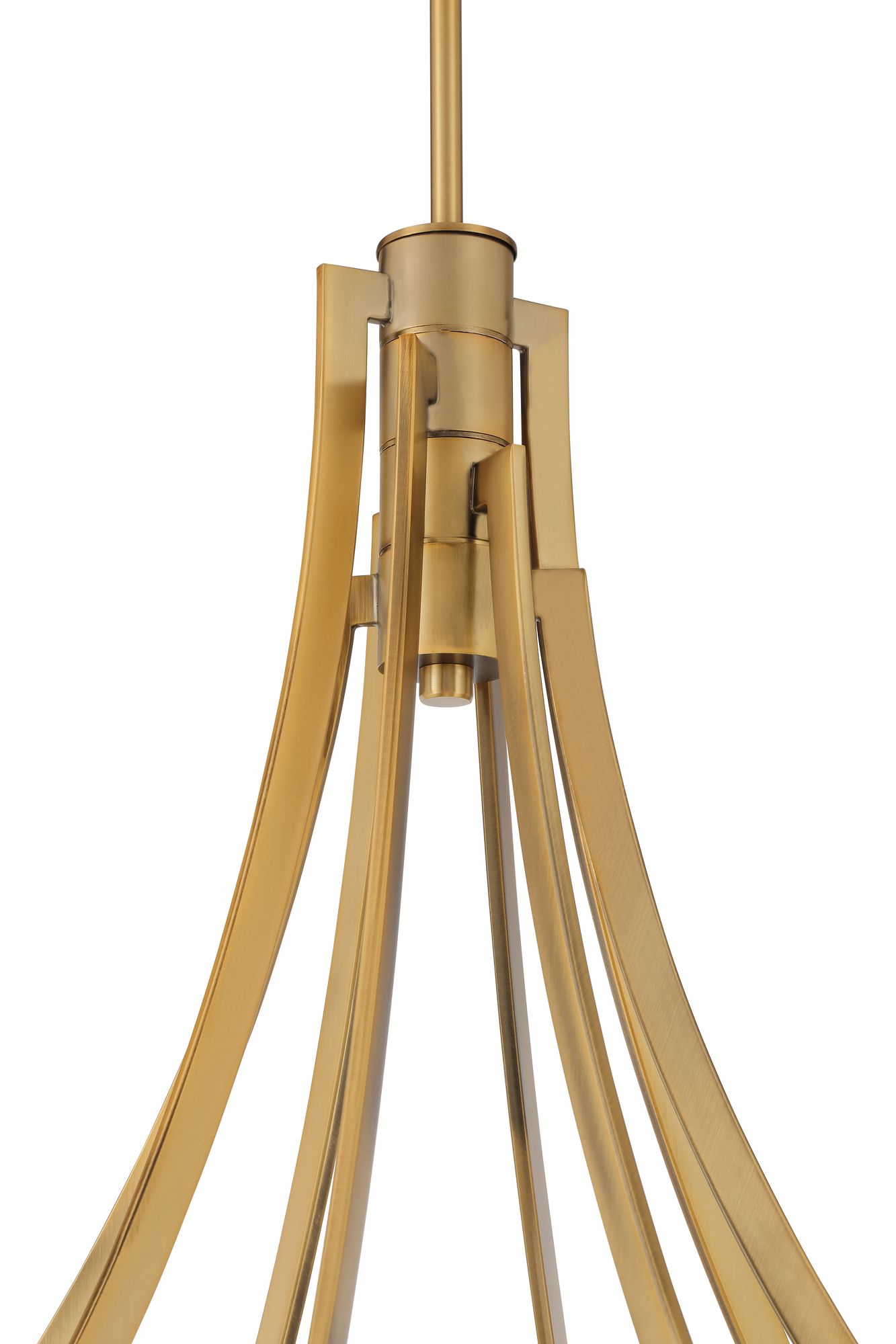 Minka-Lavery Pearl LED 49.25-in Legacy Brass Chandelier with Glass Shade