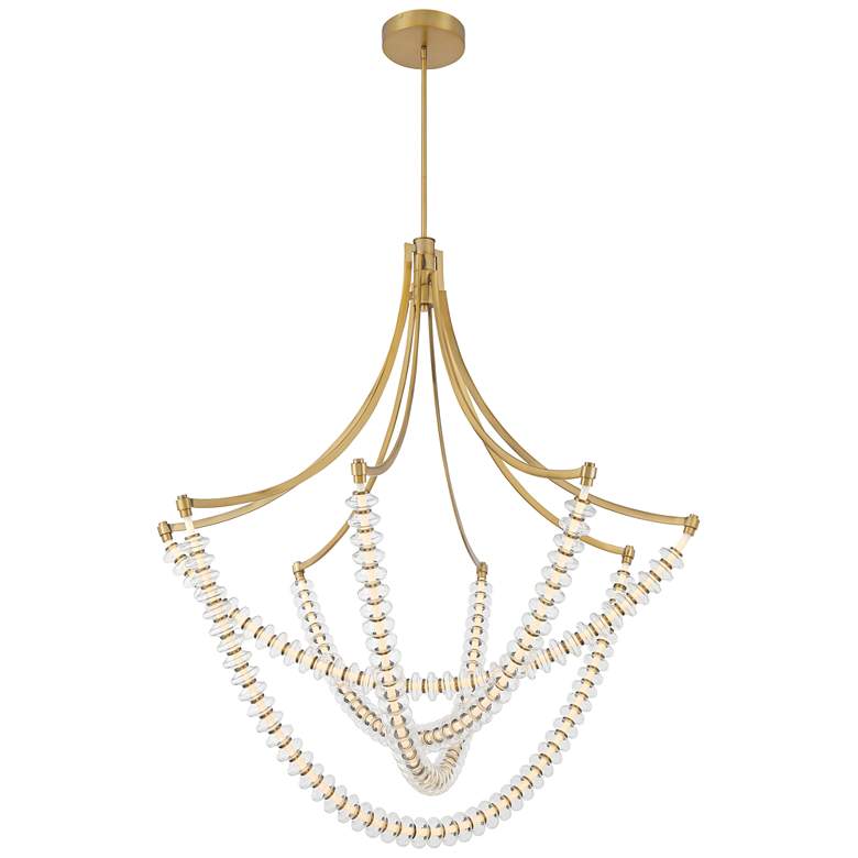 Image 1 Minka-Lavery Pearl LED 49.25-in Legacy Brass Indoor Chandelier