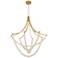 Minka-Lavery Pearl LED 49.25-in Legacy Brass Indoor Chandelier