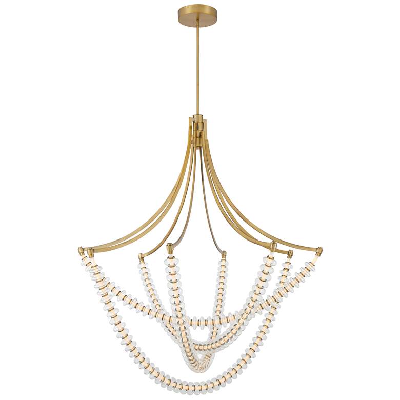 Image 2 Minka-Lavery Pearl LED 49.25-in Legacy Brass Indoor Chandelier more views