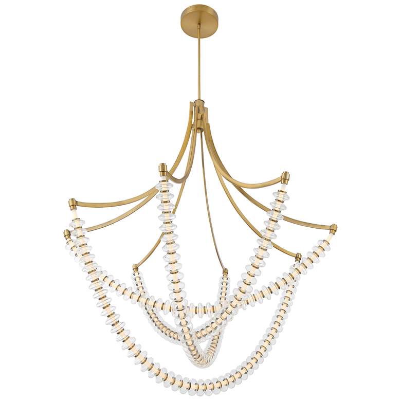 Image 5 Minka-Lavery Pearl LED 49.25-in Legacy Brass Indoor Chandelier more views