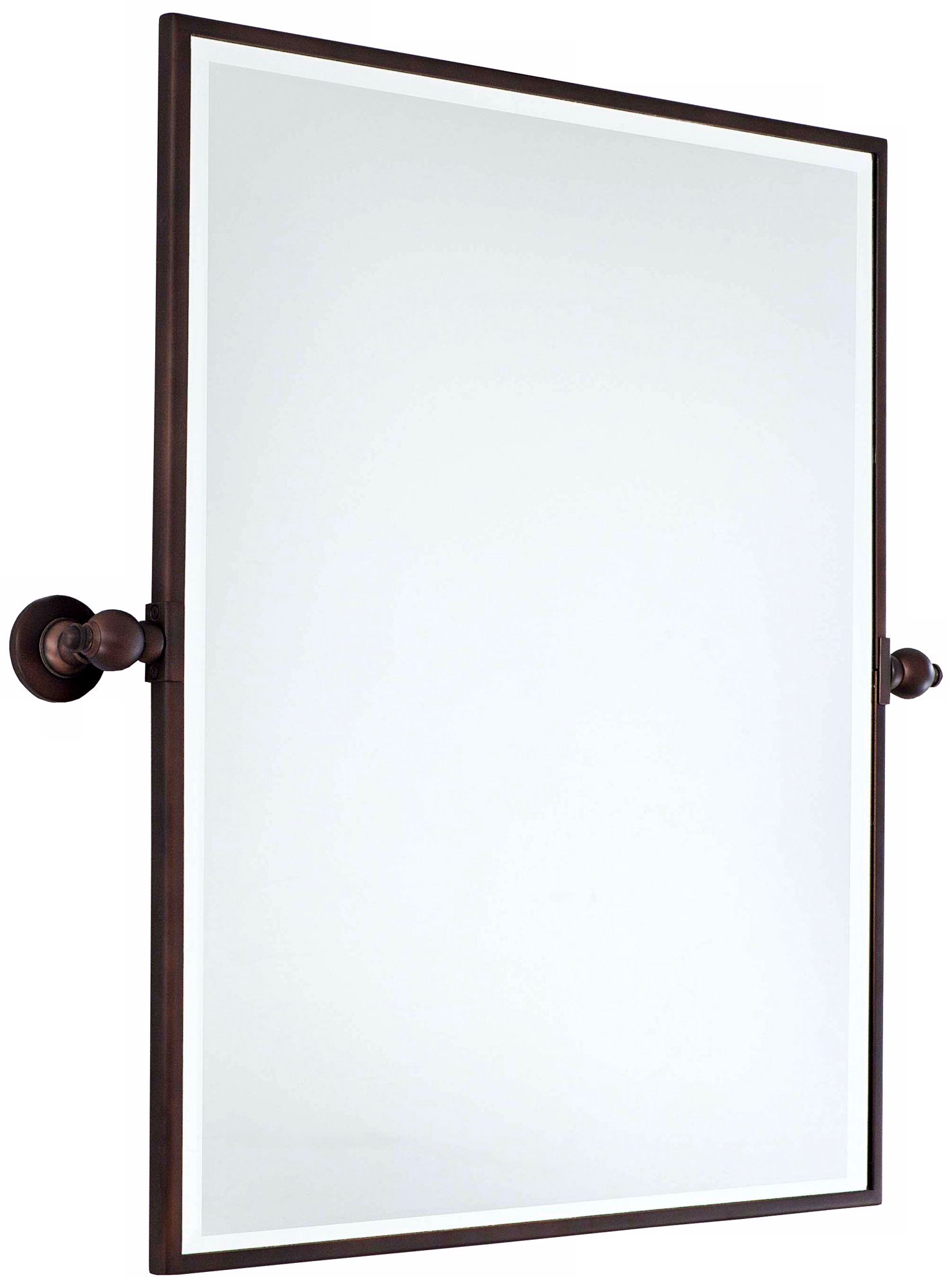 Image 2 Minka-Lavery Pivoting Mirrors 29.5-inch Dark Bronze Rectangle Mirror more views
