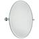 Minka-Lavery Pivoting Mirrors 31-inch Chrome Oval Mirror