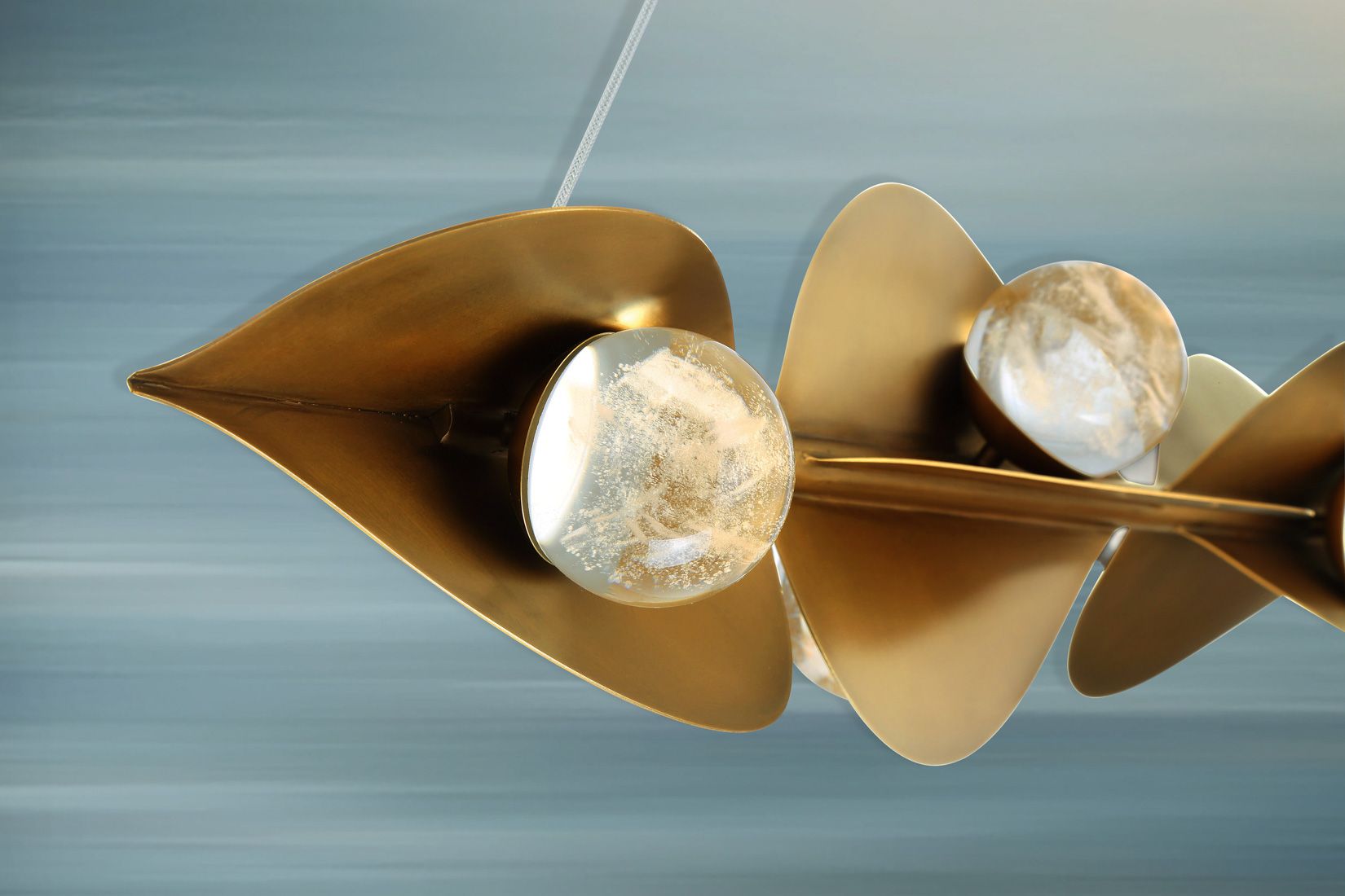 Image 4 Minka-Lavery Pod LED 61.75-in Legacy Brass Linear Chandelier with Shades more views
