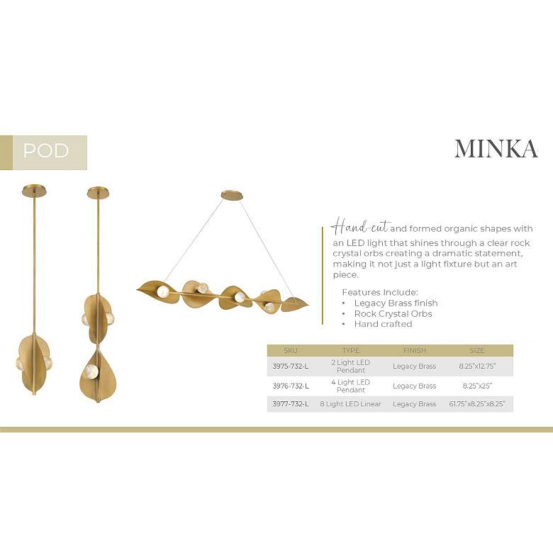 Image 6 Minka-Lavery Pod LED 8.25-in Legacy Brass Indoor Pendant more views