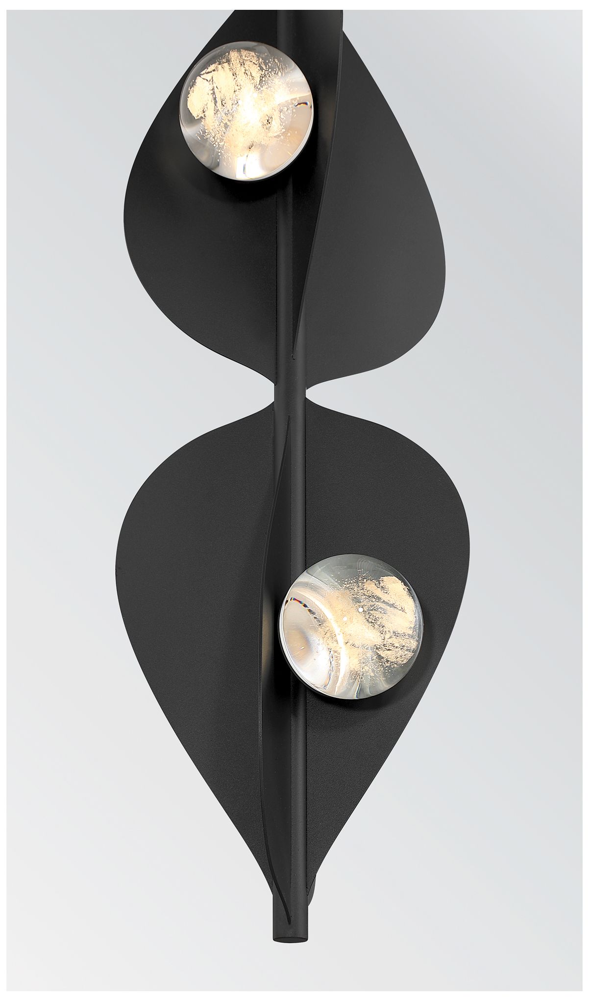 Minka Lavery Pod LED 8.25-in Sand Coal Black Pendant with Glass Shade