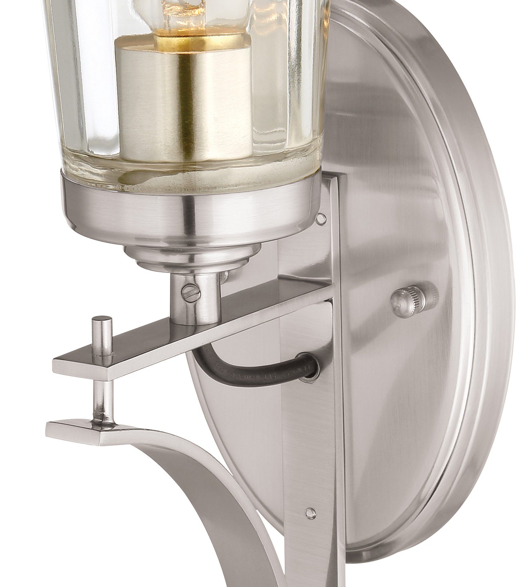 Image 4 Minka-Lavery Poleis 1-Light Brushed Nickel Bath more views