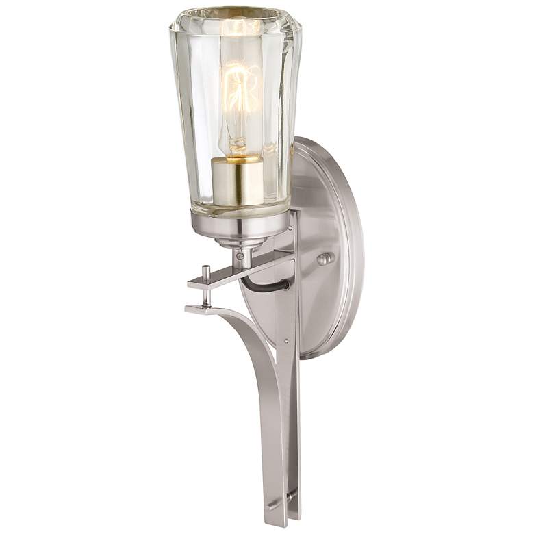 Image 3 Minka Lavery Poleis 16" High Brushed Nickel Wall Sconce
