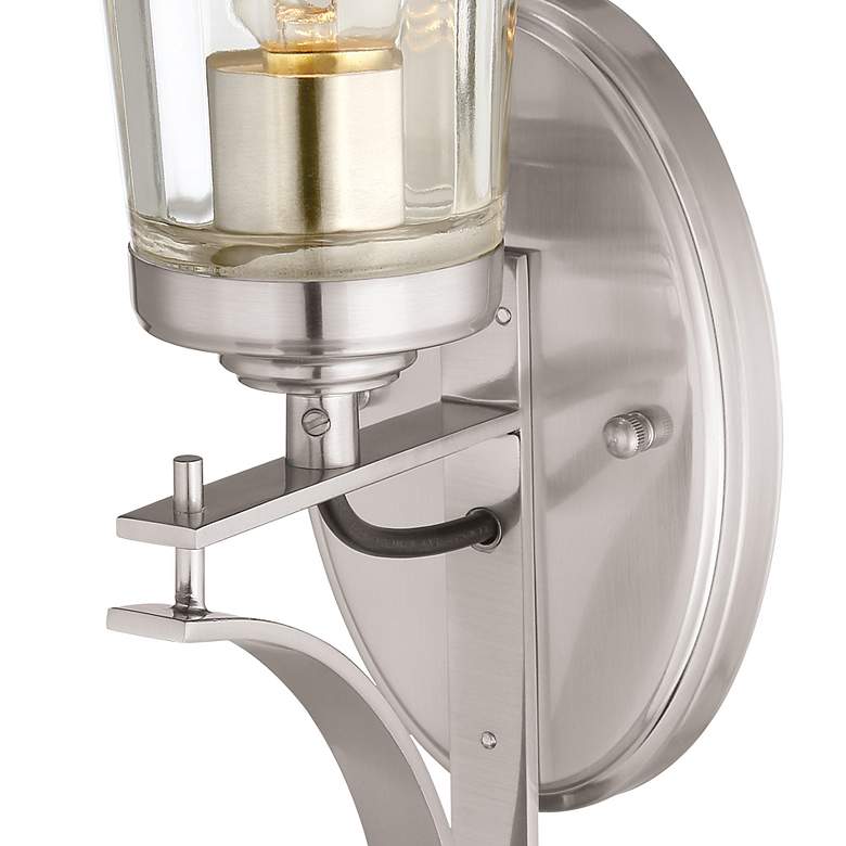 Image 4 Minka Lavery Poleis 16" High Brushed Nickel Wall Sconce more views