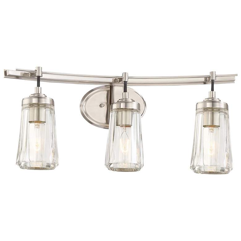 Image 2 Minka Lavery Poleis 24" Wide Brushed Nickel 3-Light Bath Vanity Light
