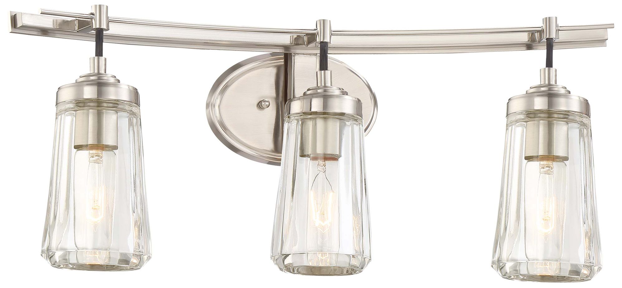 Minka-Lavery Poleis 3-Light Brushed Nickel Bath