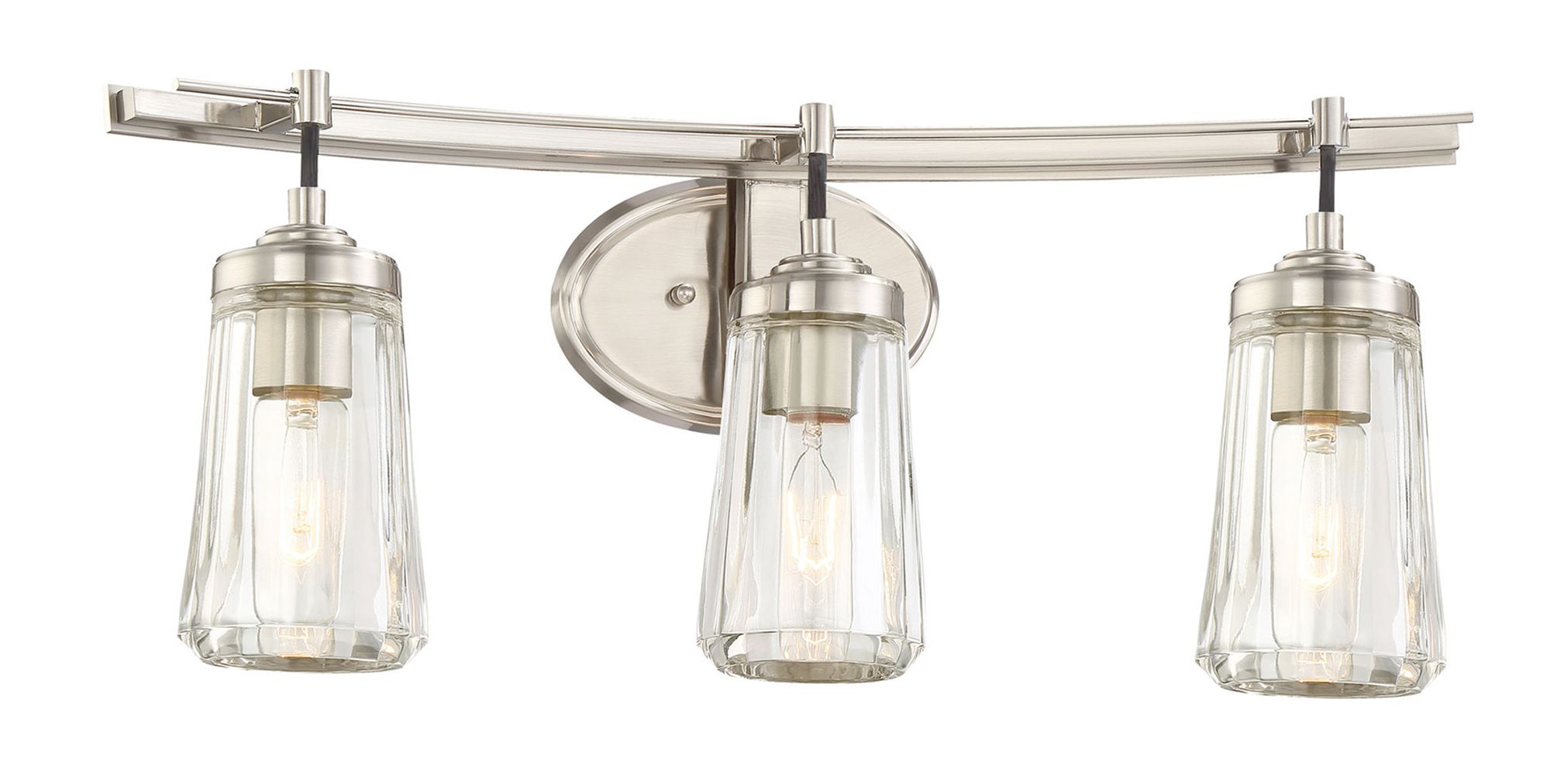 Image 4 Minka-Lavery Poleis 3-Light Brushed Nickel Bath more views