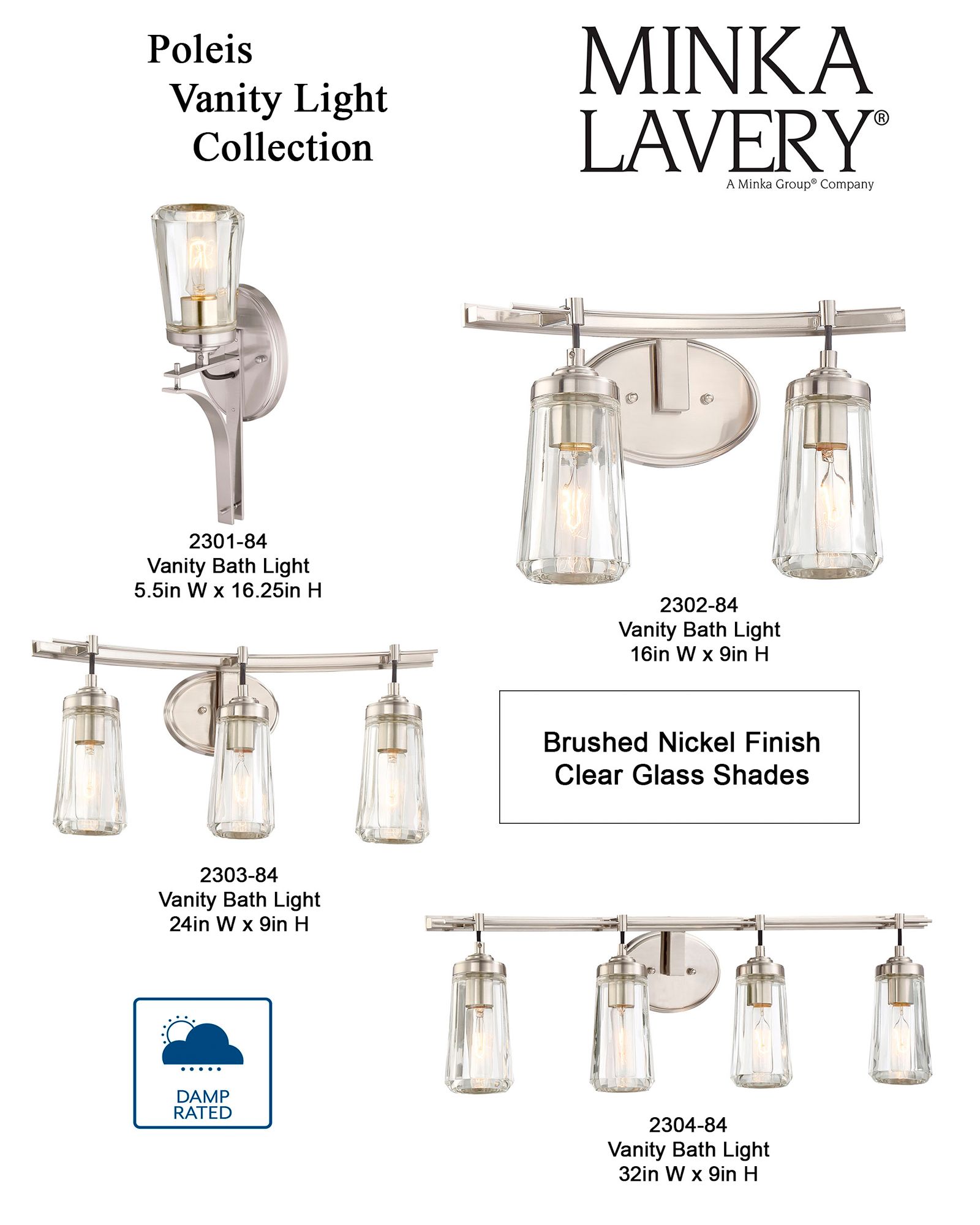 Minka-Lavery Poleis 5-Light Brushed Nickel Island Chandelier