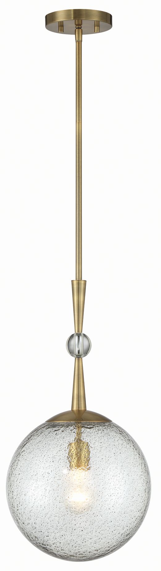 Minka-Lavery Populuxe 1-Light Oxidized Aged Brass Mini Pendant