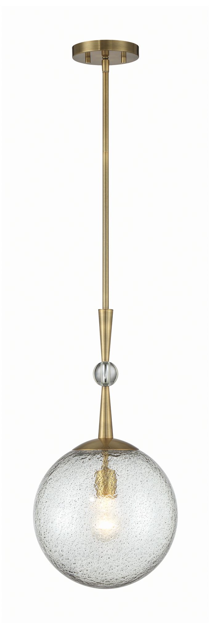 Image 3 Minka-Lavery Populuxe 1-Light Oxidized Aged Brass Mini Pendant more views