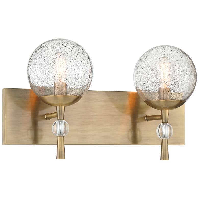 Image 1 Minka-Lavery Populuxe 2-Light Oxidized Aged Brass Bath Vanity