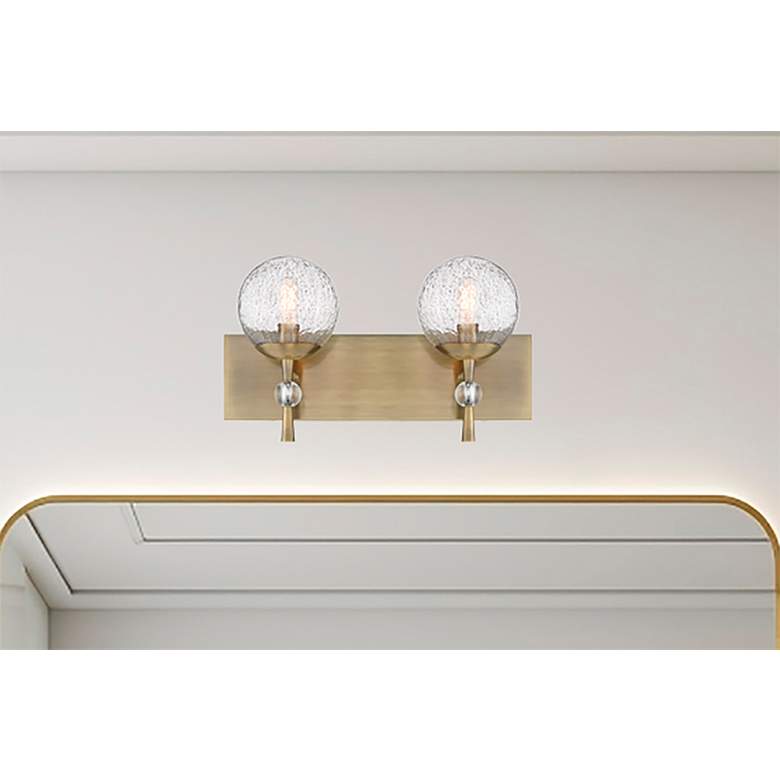 Image 4 Minka-Lavery Populuxe 2-Light Oxidized Aged Brass Bath Vanity more views