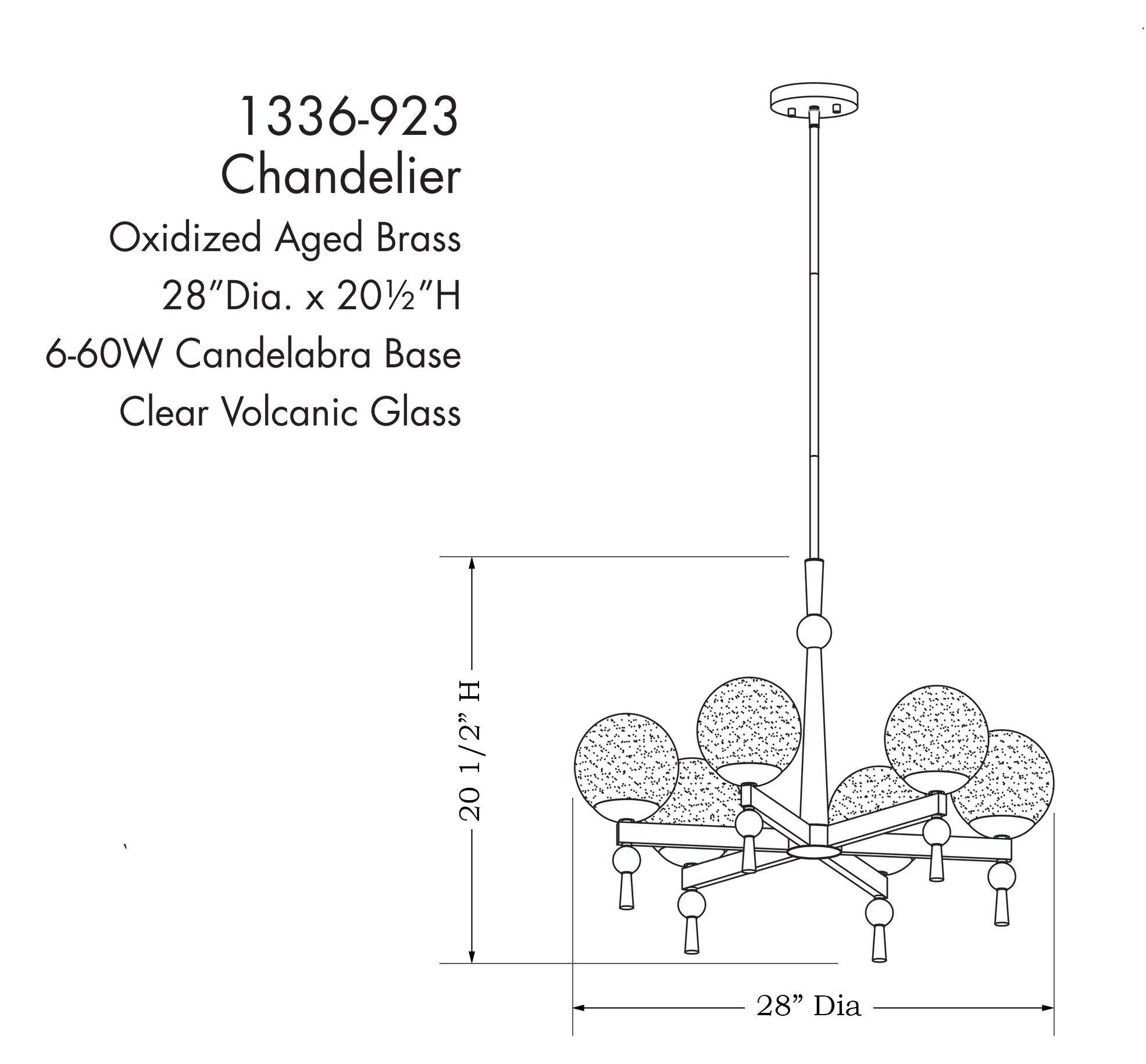 Image 6 Minka-Lavery Populuxe 6-Light Oxidized Aged Brass Chandelier more views