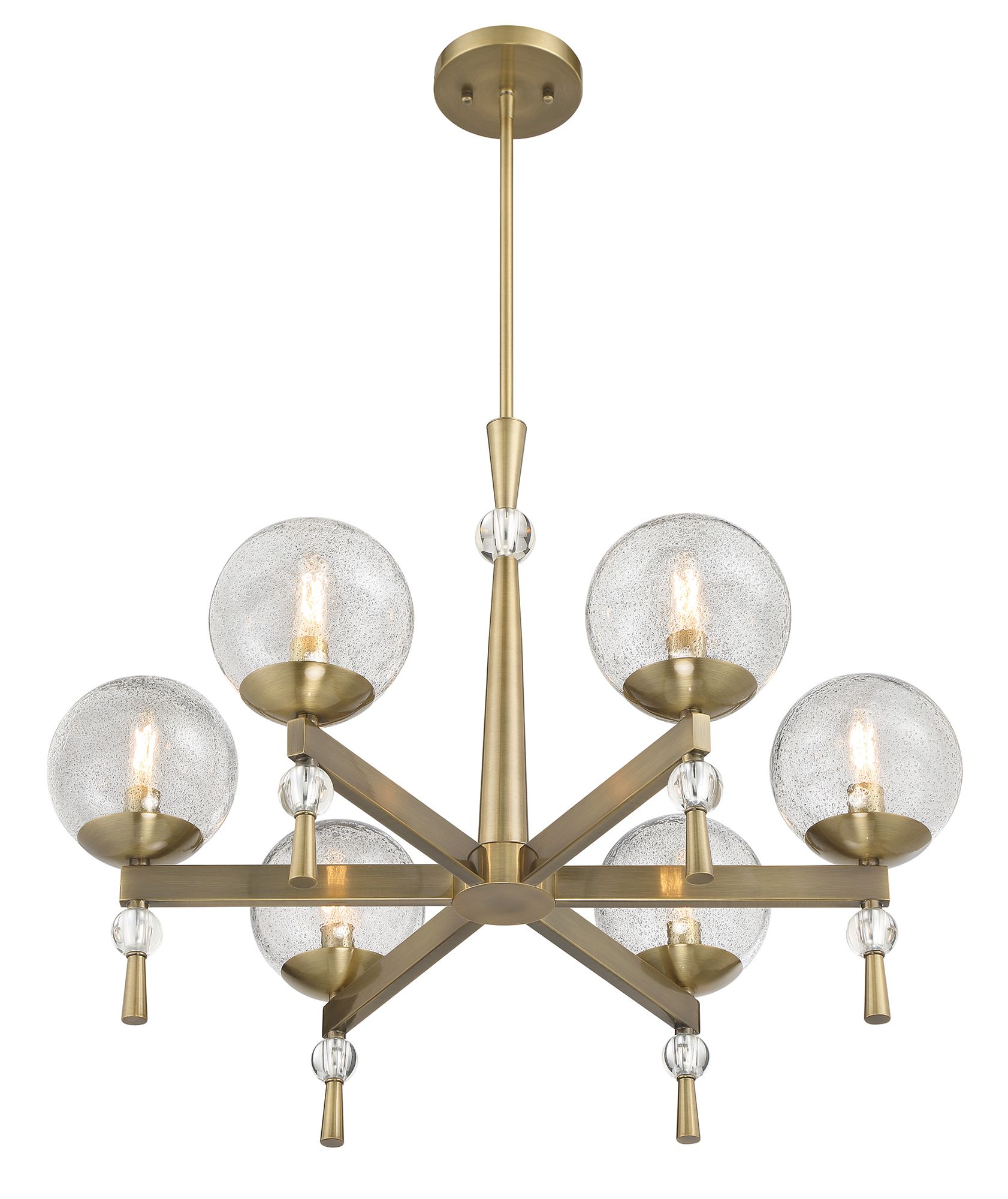 Minka-Lavery Populuxe 6-Light Oxidized Aged Brass Chandelier
