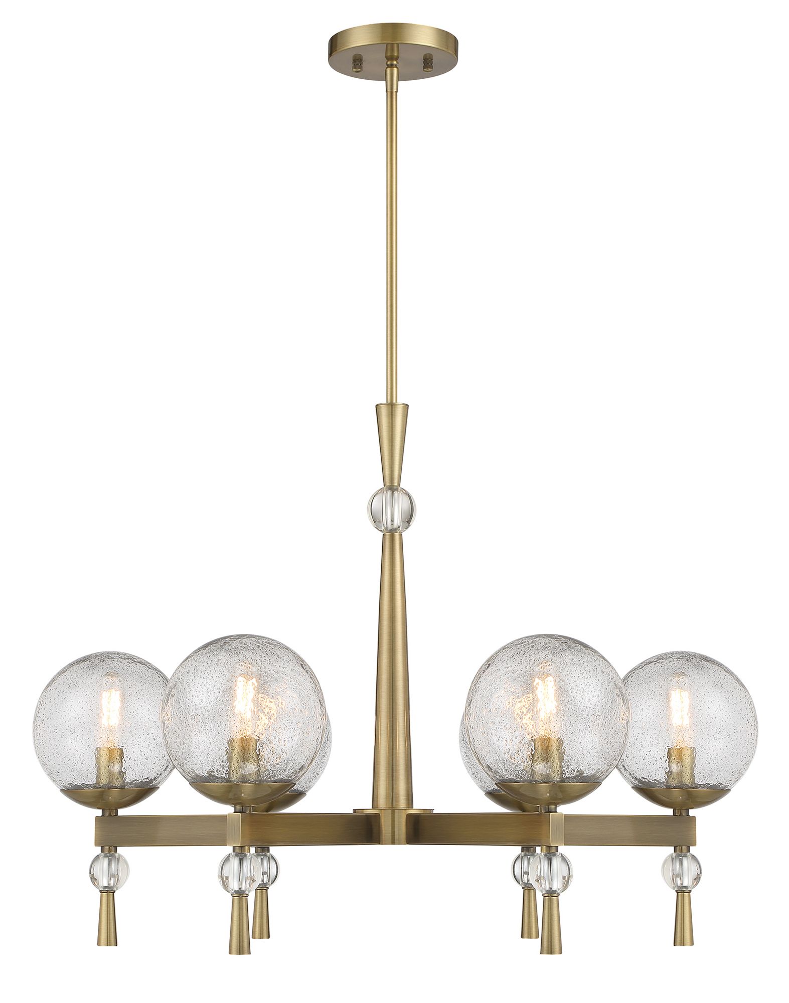 Minka-Lavery Populuxe 6-Light Oxidized Aged Brass Chandelier