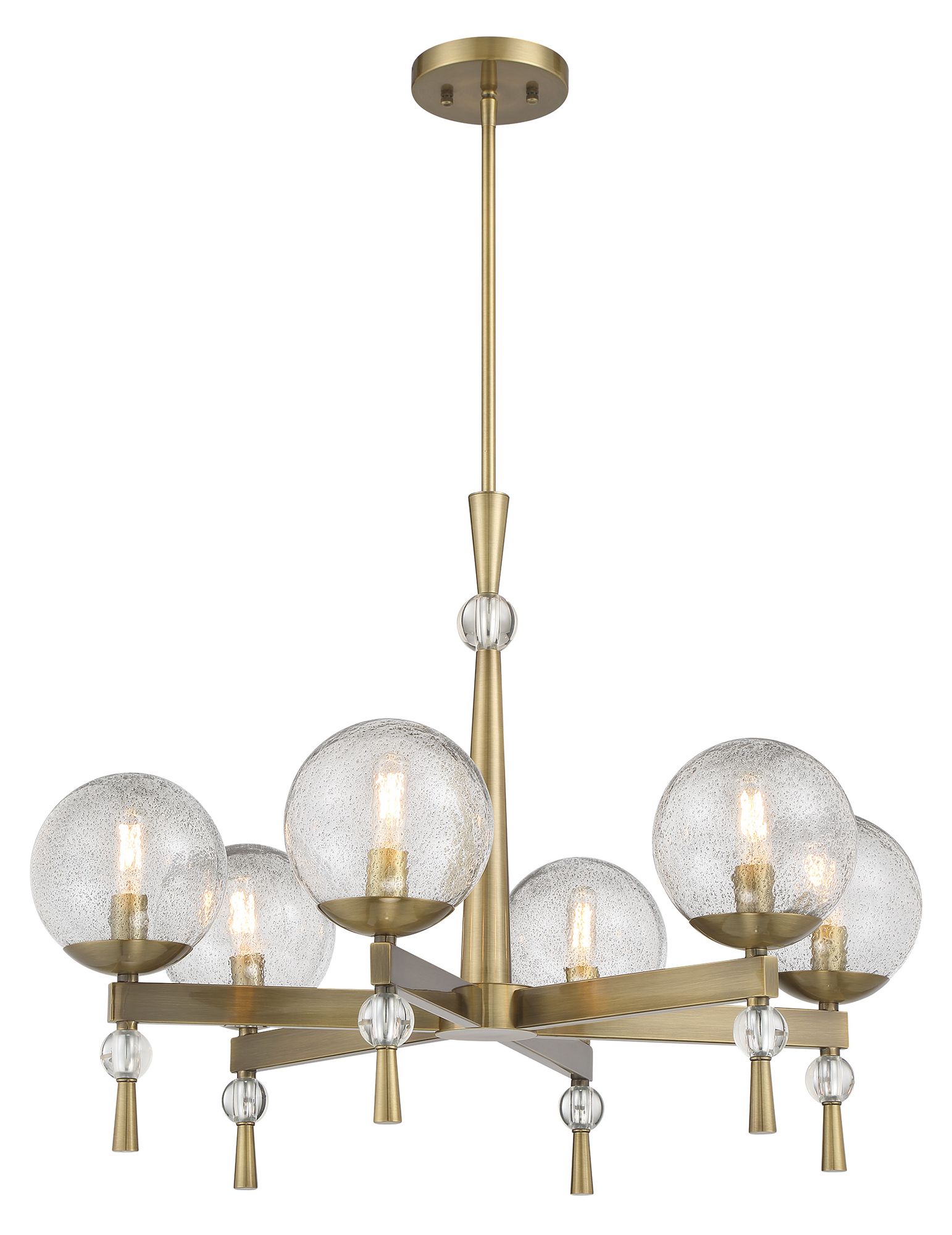 Minka-Lavery Populuxe 6-Light Oxidized Aged Brass Chandelier