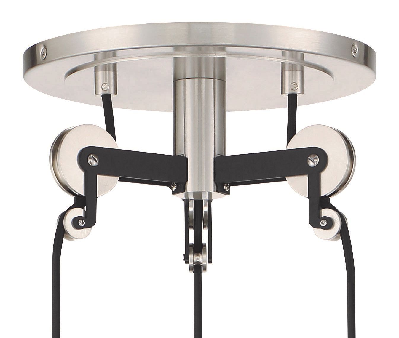 Image 4 Minka-Lavery Pullman Junction 3-Light Coal and Nickel Pendant more views