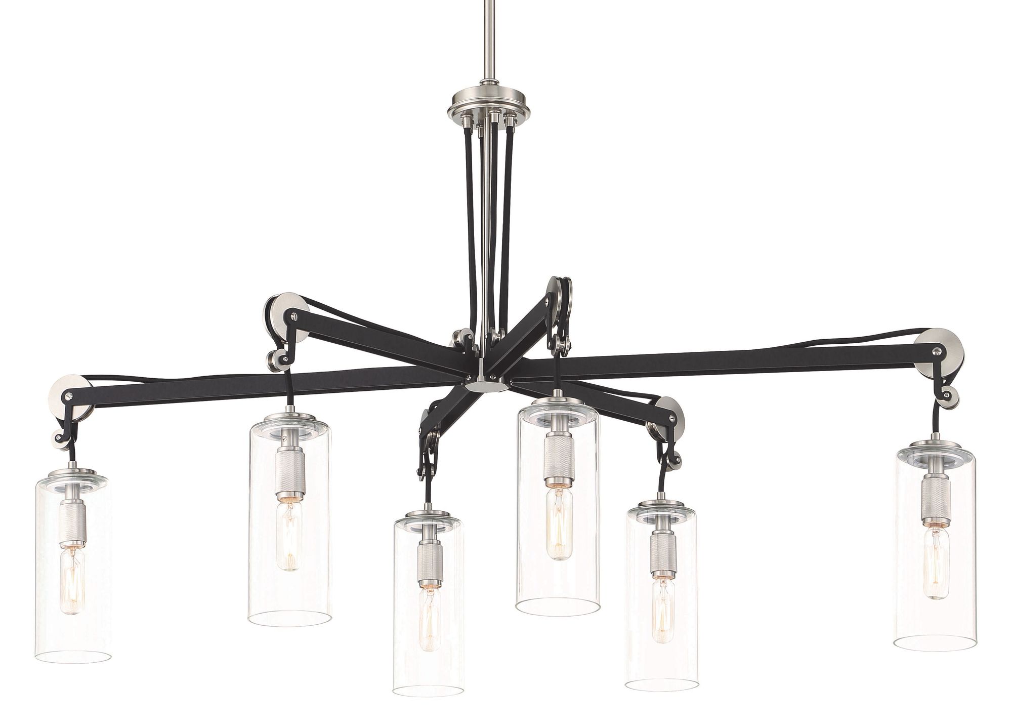 Image 5 Minka-Lavery Pullman Junction 6-Light Coal and Nickel Island Light more views